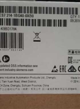 议价6ES7214-1BG40-0XB0 S7-1200CPU 1214C模块6ES7 214-1BG40-0X