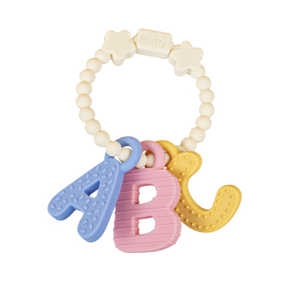 牙胶婴儿磨牙手环防吃手3-9个月