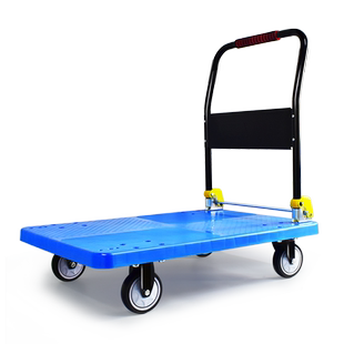 手推车拉货平板车折叠小推车家用搬运车拖车快递购物车加厚拖车