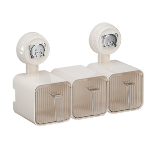 吸盘厨房调料盒免打孔壁挂式多功能佐料盐味精调味品瓶罐收纳神器