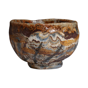 茶与器 古川子弟子洪锦凤早期作品岩矿绞泥茶杯主人杯手工个人杯