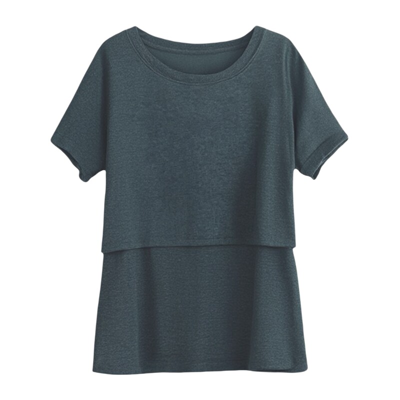 夏季短袖哺乳衣打底衫外出薄款t恤上衣潮妈产后母乳喂奶衣月子服