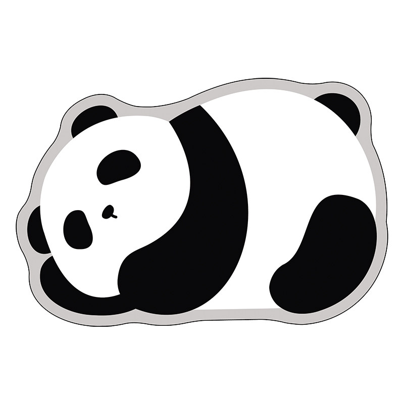 可爱熊猫浴室地垫卫生间洗手间厕所门口防滑防摔吸水洗手台脚垫子