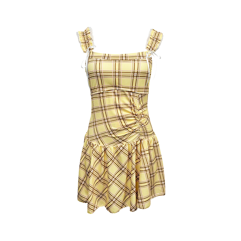 2025新款爆款游泳衣女保守遮肚显瘦连体裙式温泉学生少女绝美泳装