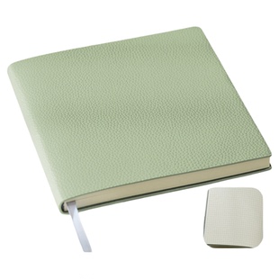 荔枝纹方形本软皮面手账本笔记本本子网格方格空白手帐素描绘画记事本简约大学生学习考研日记本方方本大加厚