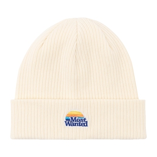 MostwantedLab 20FW国潮彩虹刺绣新疆棉针织帽嘻哈情侣冷帽MWTD