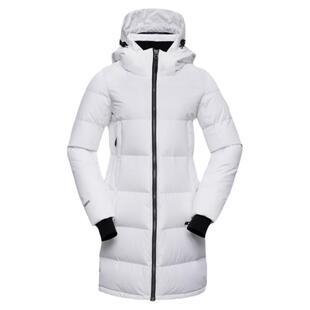 君羽女中长款鹅绒羽绒服800蓬白鹅绒冬季加厚时尚羽绒大衣52158