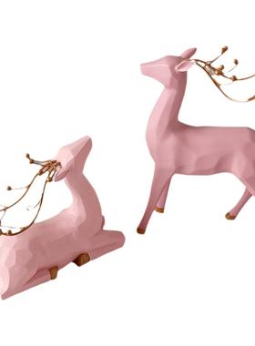 酒柜装饰工艺品摆件小鹿