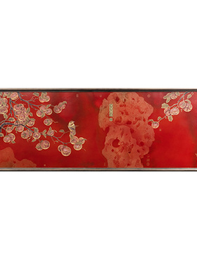 客厅横幅装饰画新中式柿子画