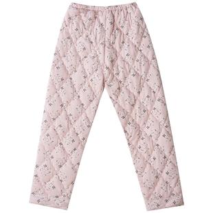 圆人睡衣女秋冬季加厚纯棉夹棉冬款保暖大码单件上衣可外穿家居服