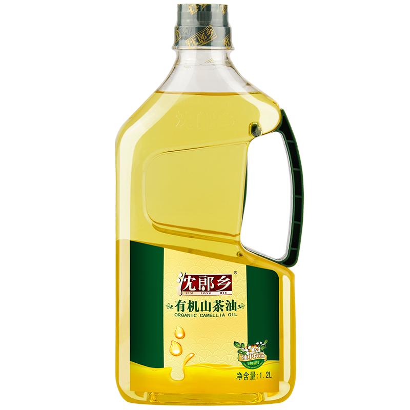 沈郎鄉(xiāng)山茶油野山茶樹(shù)油純正有機(jī)農(nóng)家茶籽油物理冷壓榨山茶油1.2L