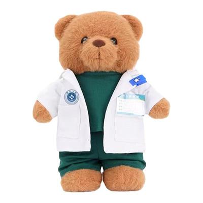 蜀黍家医生护士小熊毛绒玩偶