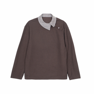 Hualun斜门襟衬衫男生长袖新中式上衣男装时尚痞帅风百搭套头衬衣