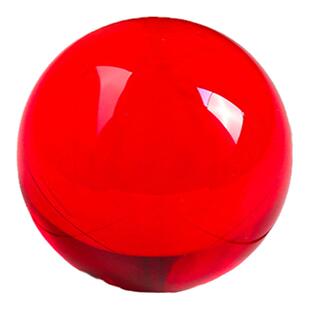 彩色玻璃珠3厘米珠子幼儿童玩具弹珠装饰透明红色4厘米实心水晶球