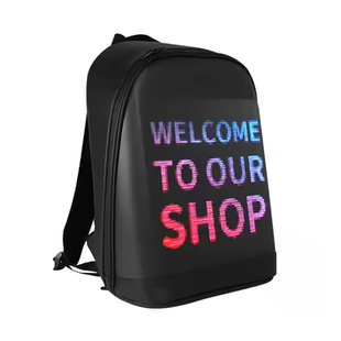 【2月6日停发】全新LED屏幕背包广告商务运动休闲双肩背包LED发光