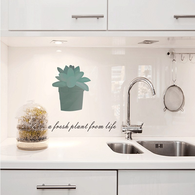 厨房家用耐高温加厚墙贴壁纸灶台瓷砖防水贴透明防油烟墙纸支付宝