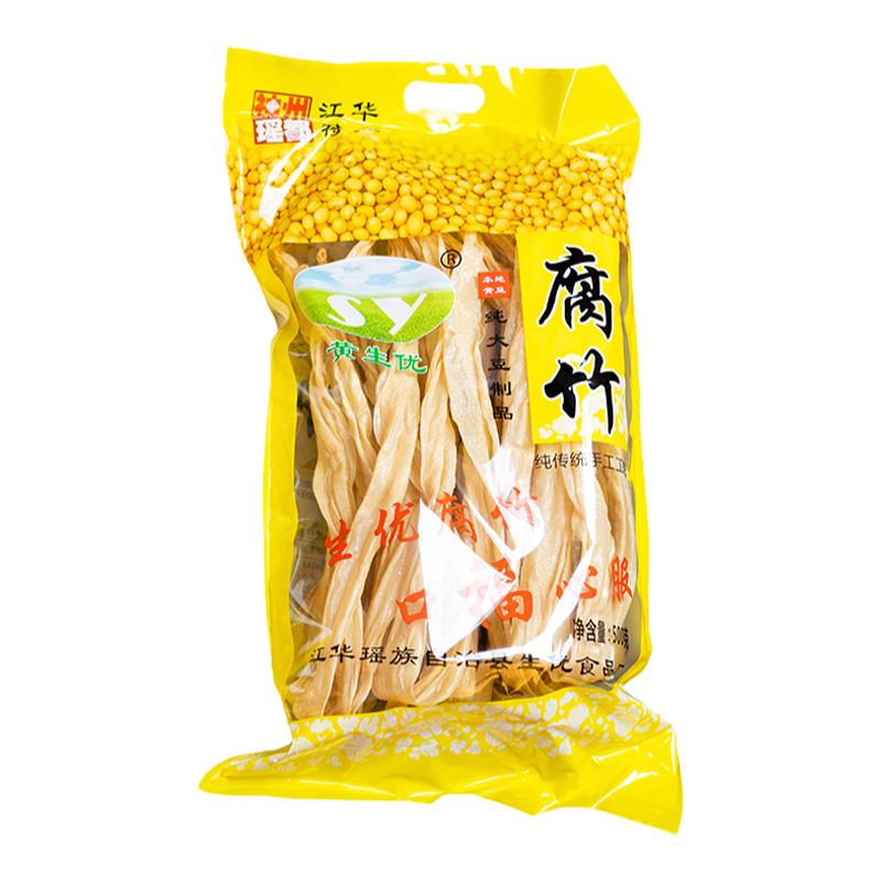 瑶家非遗手工腐竹无添加纯盐农家黄豆腐皮千张干货传统湖南特产