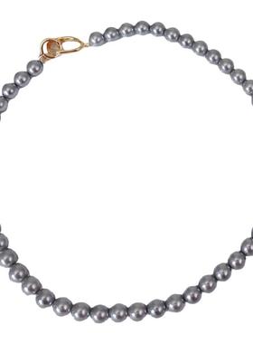 XMR简约正圆珍珠项链配饰高级感