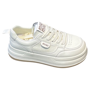 超轻增高~真皮厚底小白鞋女2025秋冬新款百搭显脚小休闲运动板鞋