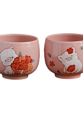 勾画陶瓷景德镇手绘功夫茶杯