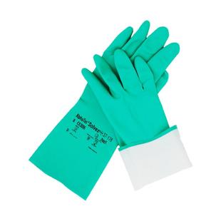 安思尔37-176耐酸碱溶剂工业手套防化耐油污劳保丁腈橡胶防护手套