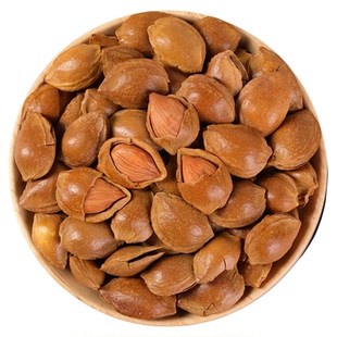 新疆特产小银杏开口杏仁500g坚果手剥带壳奶香味杏核杏仁炒货零食