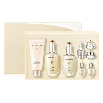 【重磅升级】Whoo后天气丹5A焕活紧透水乳保湿紧致+洁面180ml套装