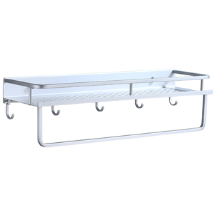 浴室置物架壁挂式洗手间脸池洗澡墙上厕所免打孔卫生间洗漱台收纳