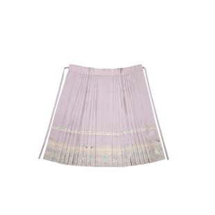 【上遥居】溪风 明制原创汉服女秋冬仿妆花多色马面裙粉色交领袄