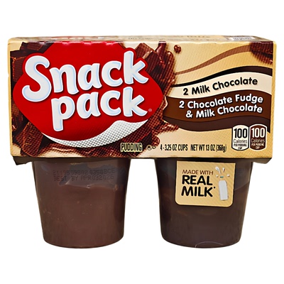 牛奶巧克力香草混合布丁零食小吃