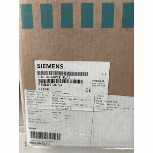 〔议价-可维修〕西门子变频器 6SL3217-0CE21-1UA1 全新原装