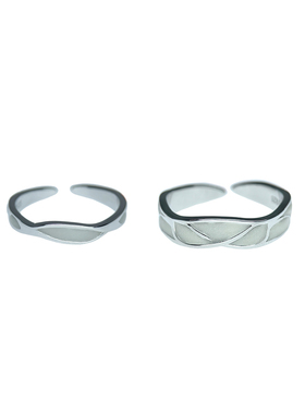 加拿大原创设计情侣戒指纯银ins