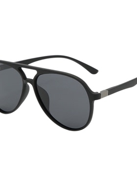 2025新款男飞行员偏光蛤蟆镜开车太阳镜潮圆框显脸小遮阳情侣墨镜