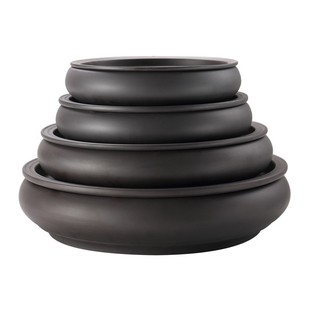 紫砂茶盘陶瓷储水茶海功夫茶具沥水托盘圆形家用现代小型茶台茶托