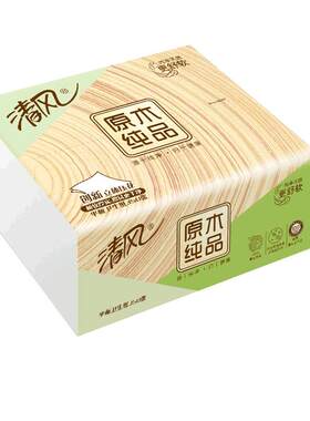 清风350张10包平板卫生纸厕纸