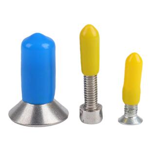 橡胶保护帽螺丝外螺纹防护帽螺杆橡皮帽塑料橡胶盖黑色软胶套管帽