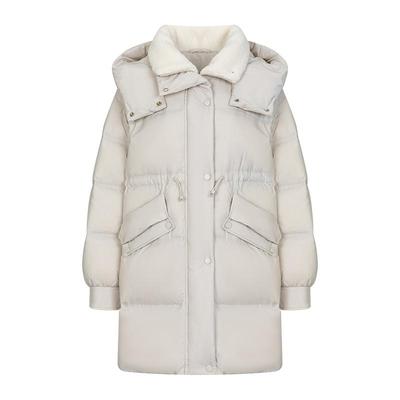 艾莱依羽绒服女冬新款收腰外套