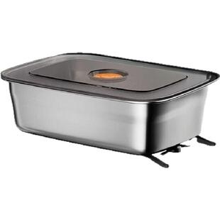 316食品级不锈钢密封盒保鲜盒饭盒子带盖冰箱沙拉水果便当盒专用