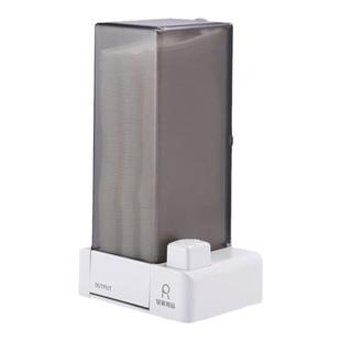 化妆棉收纳盒皇家用品自动按压卸妆棉盒浴室洗漱台收纳美容院挂墙