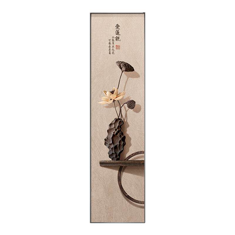 荷花客厅玄关装饰画禅意新中式