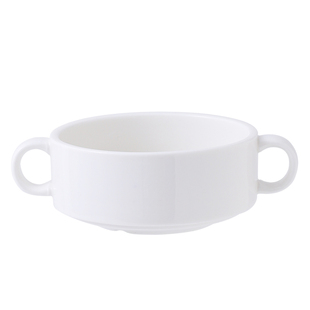 酒店陶瓷双耳汤碗汤盅汤杯炖盅甜品碗早餐碗粥碗蒸蛋碗银耳羹碗