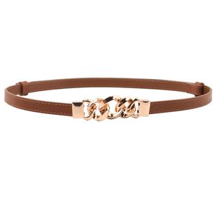 真皮女细腰带装饰大衣腰封夏季配裙子西装外套腰链时尚小众风皮带