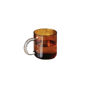 莨物原创北欧手工彩色可加热高硼硅玻璃杯咖啡杯早餐杯牛奶杯水杯