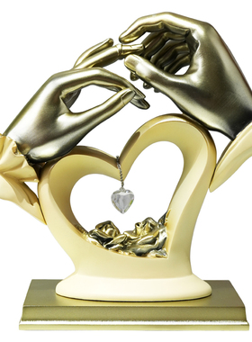 执子之手纪念日房间客厅酒柜摆件