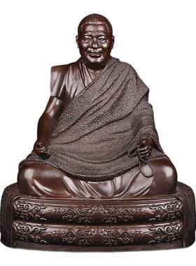 法王如意宝佛像摆件迷你小佛像随身带3寸5寸7寸古色铜佛像
