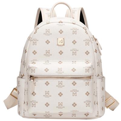 稻草人PVC老花双肩包时尚背包