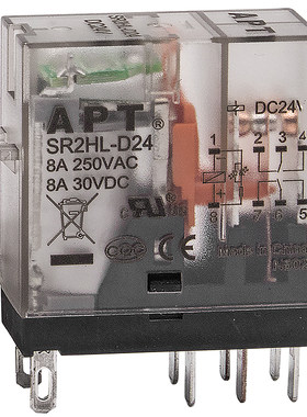 正品APT西门子继电器SR2HL-D24 SR1ML-A220 SR2HLT SR2HLD-D24