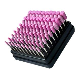 台湾霸狼火石仔砂轮磨头金属玉石抛光磨头电磨头套装铬刚玉磨头