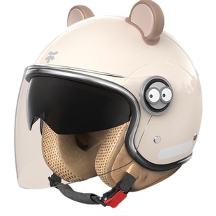 新款3c认证冬季保暖头盔女豪华内衬抵御严寒电动摩托车四季安全帽