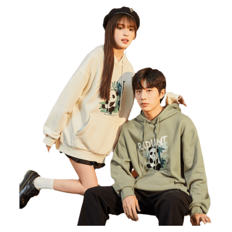 新款情侣连帽卫衣唐狮